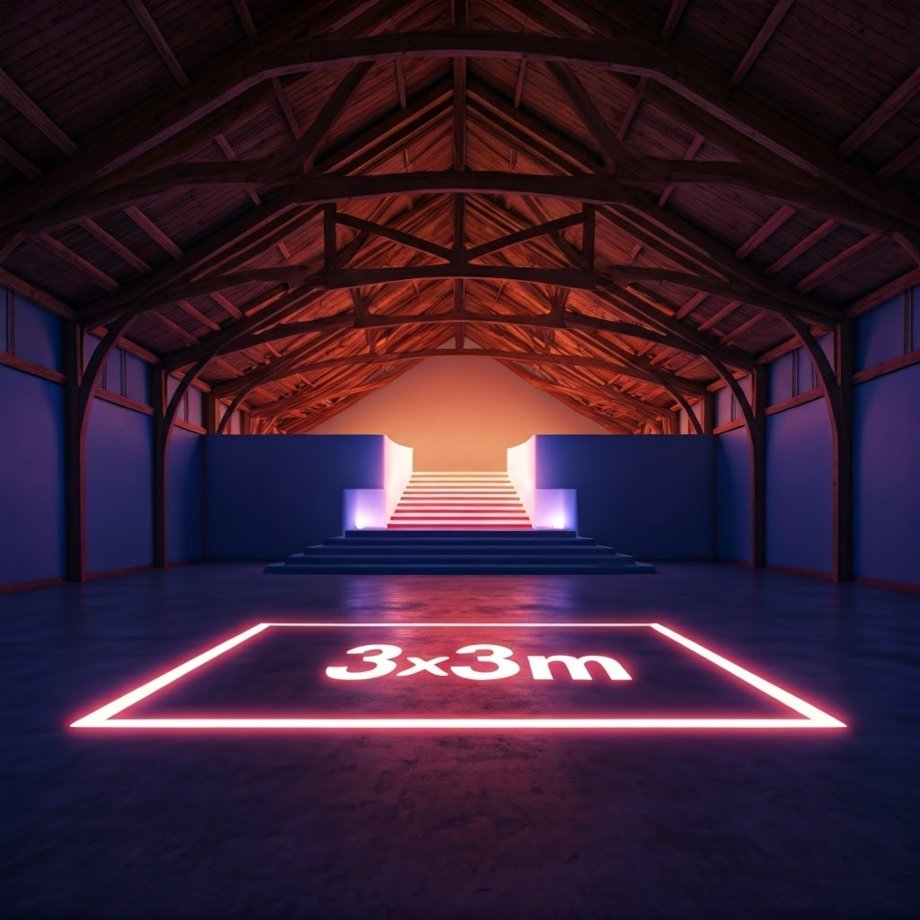 Standplatz 3 x 3 Meter